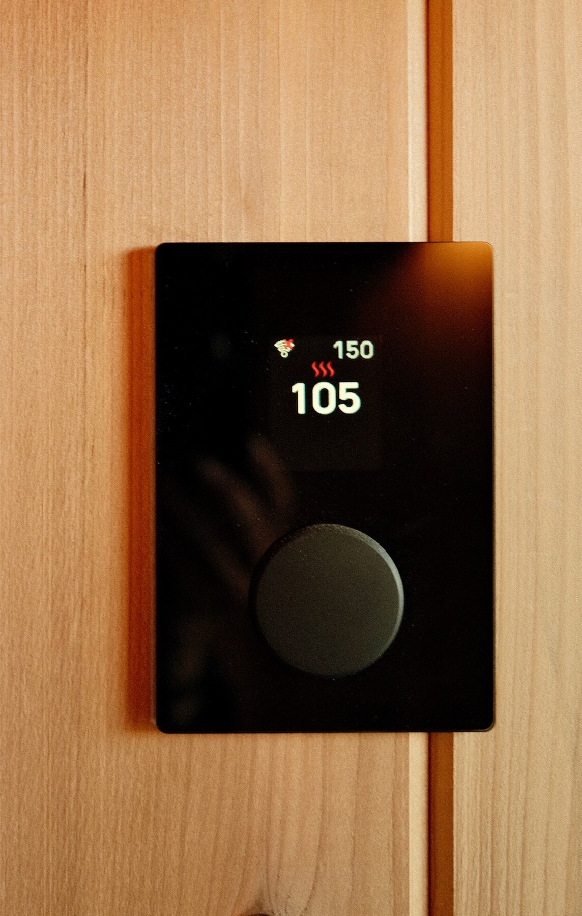 Wifi sauna control panel with remote start